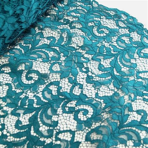 teal metallic lace fabric|Teal Lace Fabric .